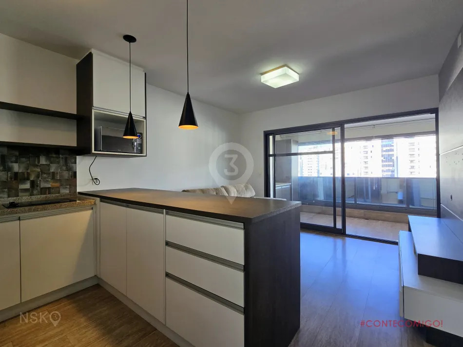 Apartamento com 1 Quarto e 1 vaga para Locação, 50 m² por R$ 3.600,00